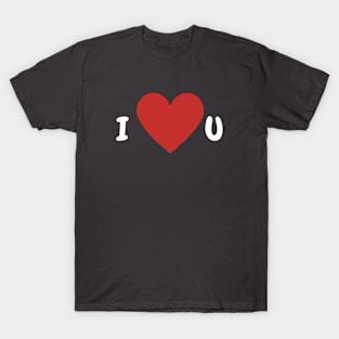 I ♥ u - I love you romantic T-Shirt